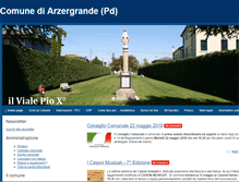 Tablet Screenshot of comune.arzergrande.pd.it